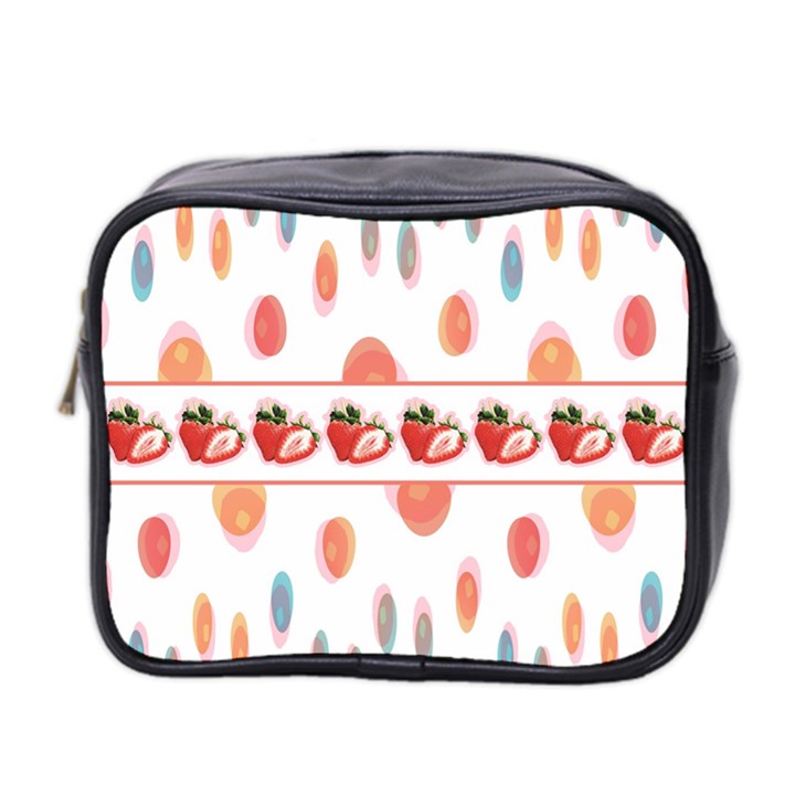 Strawberries Mini Toiletries Bag 2-Side