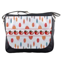 Strawberries Messenger Bags by SuperPatterns