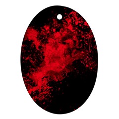 Red Smoke Ornament (oval)