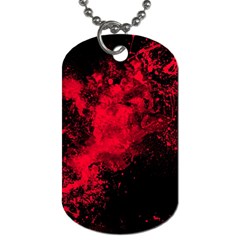 Red Smoke Dog Tag (one Side)