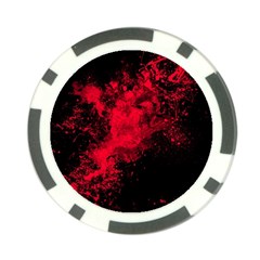 Red Smoke Poker Chip Card Guard