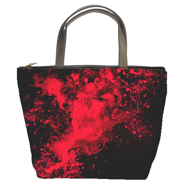 Red smoke Bucket Bags