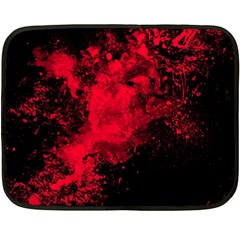 Red Smoke Double Sided Fleece Blanket (mini)  by berwies