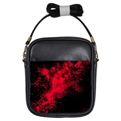 Red Smoke Girls Sling Bags