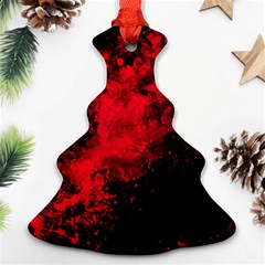 Red Smoke Christmas Tree Ornament (two Sides)