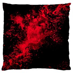 Red Smoke Large Cushion Case (one Side)