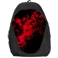 Red Smoke Backpack Bag by berwies