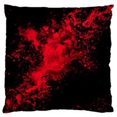 Red Smoke Large Flano Cushion Case (two Sides) by berwies