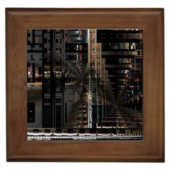 Blacktechnology Circuit Board Electronic Computer Framed Tiles