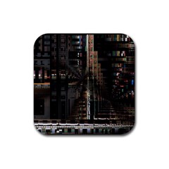 Blacktechnology Circuit Board Electronic Computer Rubber Coaster (square)  by BangZart