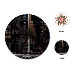 Blacktechnology Circuit Board Electronic Computer Playing Cards (round)  by BangZart