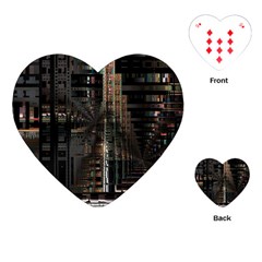 Blacktechnology Circuit Board Electronic Computer Playing Cards (heart)  by BangZart