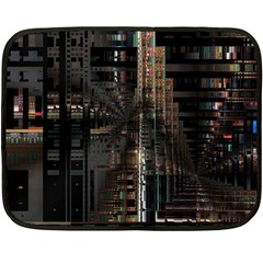 Blacktechnology Circuit Board Electronic Computer Double Sided Fleece Blanket (mini)  by BangZart