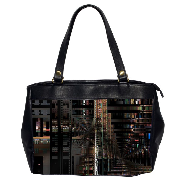 Blacktechnology Circuit Board Electronic Computer Office Handbags (2 Sides) 