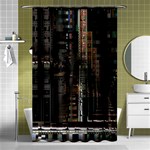 Blacktechnology Circuit Board Electronic Computer Shower Curtain 48  x 72  (Small)  Curtain(48  X 72 ) - 42.18 x64.8  Curtain(48  X 72 )