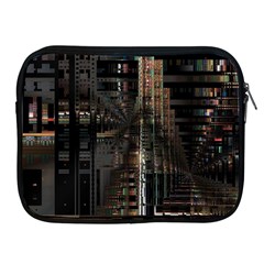 Blacktechnology Circuit Board Electronic Computer Apple Ipad 2/3/4 Zipper Cases by BangZart