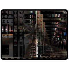 Blacktechnology Circuit Board Electronic Computer Double Sided Fleece Blanket (large)  by BangZart