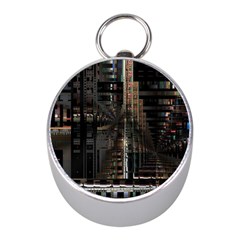 Blacktechnology Circuit Board Electronic Computer Mini Silver Compasses by BangZart