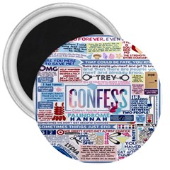 Book Collage Based On Confess 3  Magnets