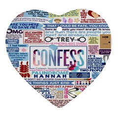 Book Collage Based On Confess Ornament (heart)