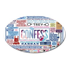 Book Collage Based On Confess Oval Magnet by BangZart