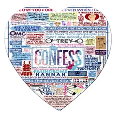 Book Collage Based On Confess Jigsaw Puzzle (heart) by BangZart