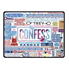 Book Collage Based On Confess Fleece Blanket (small)