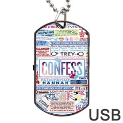 Book Collage Based On Confess Dog Tag Usb Flash (two Sides) by BangZart