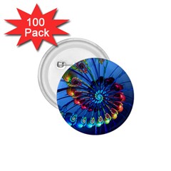 Top Peacock Feathers 1 75  Buttons (100 Pack) 