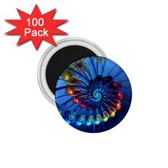 Top Peacock Feathers 1 75  Magnets (100 Pack)  by BangZart