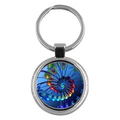 Top Peacock Feathers Key Chains (round)  by BangZart