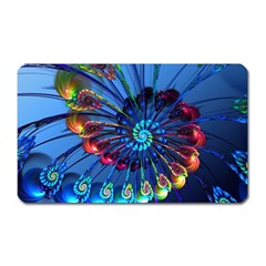 Top Peacock Feathers Magnet (rectangular) by BangZart