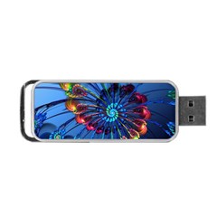 Top Peacock Feathers Portable Usb Flash (two Sides) by BangZart