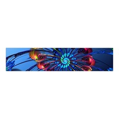 Top Peacock Feathers Velvet Scrunchie