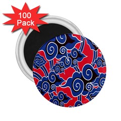 Batik Background Vector 2 25  Magnets (100 Pack) 