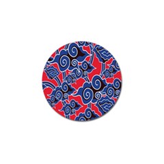 Batik Background Vector Golf Ball Marker (4 Pack)