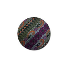 Batik Art Pattern  Golf Ball Marker (10 Pack) by BangZart