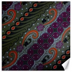 Batik Art Pattern  Canvas 16  X 16   by BangZart