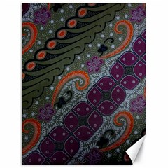 Batik Art Pattern  Canvas 18  X 24   by BangZart