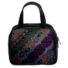 Batik Art Pattern  Classic Handbags (2 Sides) by BangZart