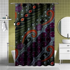 Batik Art Pattern  Shower Curtain 48  X 72  (small)  by BangZart