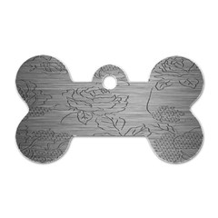 Embossed Rose Pattern Dog Tag Bone (two Sides) by BangZart