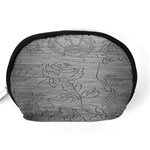 Embossed Rose Pattern Accessory Pouches (Medium)  Back