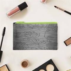 Embossed Rose Pattern Cosmetic Bag (xs) by BangZart