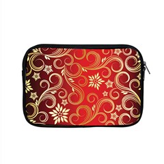 Golden Swirls Floral Pattern Apple Macbook Pro 15  Zipper Case by BangZart