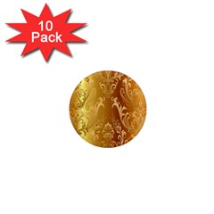 Golden Pattern Vintage Gradient Vector 1  Mini Magnet (10 Pack) 