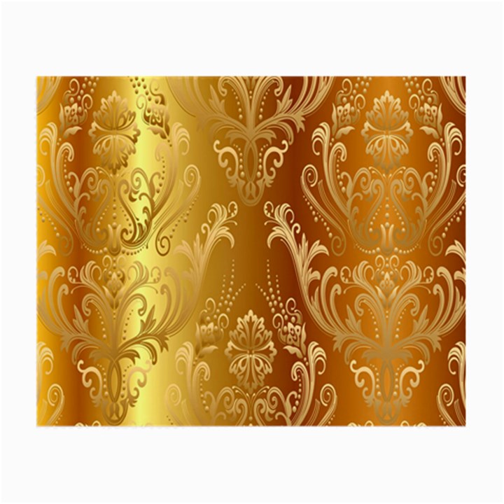 Golden Pattern Vintage Gradient Vector Small Glasses Cloth