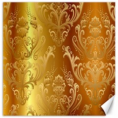 Golden Pattern Vintage Gradient Vector Canvas 16  X 16   by BangZart