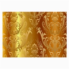 Golden Pattern Vintage Gradient Vector Large Glasses Cloth (2-side) by BangZart