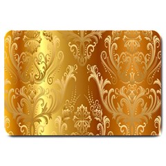 Golden Pattern Vintage Gradient Vector Large Doormat  by BangZart